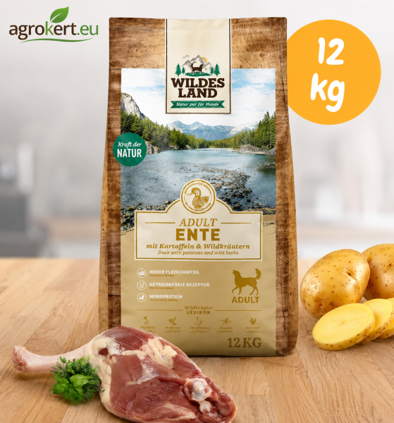 wildes-land---száraztáp-kacsával-és-burgonyával-kutyáknak---12-kg-1784614927